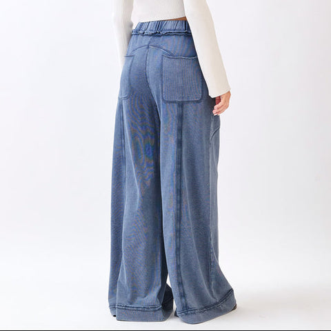 Curved Seam Pant - Denim
