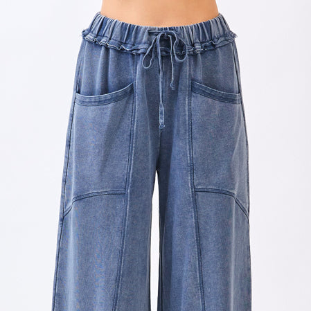 Curved Seam Pant - Denim