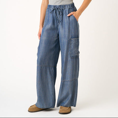 Derya Tencel Pant - Dark Denim