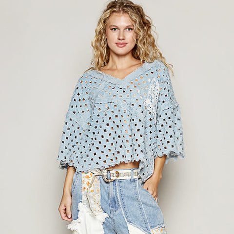 Louie Top - Light Denim