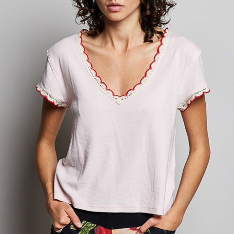 Sadie Top - Pink/Red