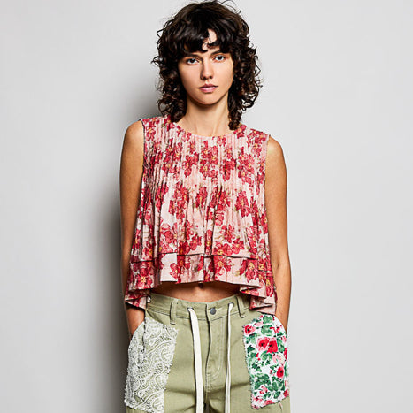 Toby Floral Top - Pink