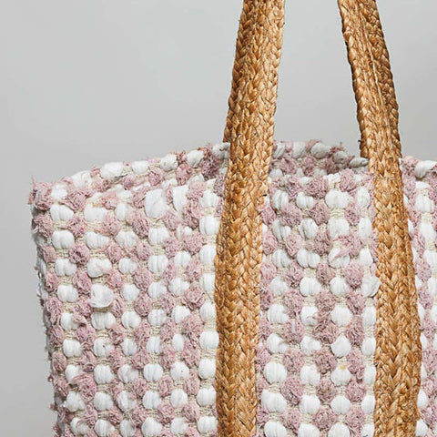 Handwoven Tote - Pink