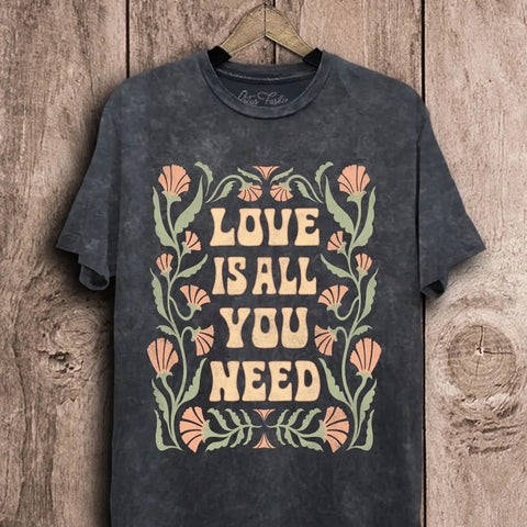 Love Is All Tee - Black