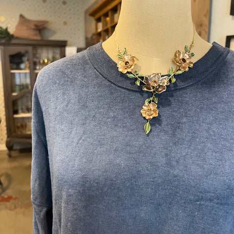 Neeva Knit Top - Navy