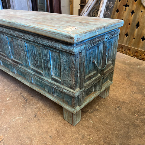 Blue Blanket Chest