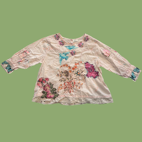 Gilded Bloom Top - Flutter