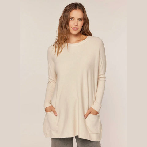 Oversize Pocket Sweater - Oatmeal