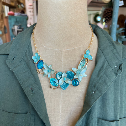 Floral Gem Necklace