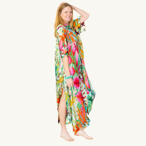 Enchanted Forest Button Dress