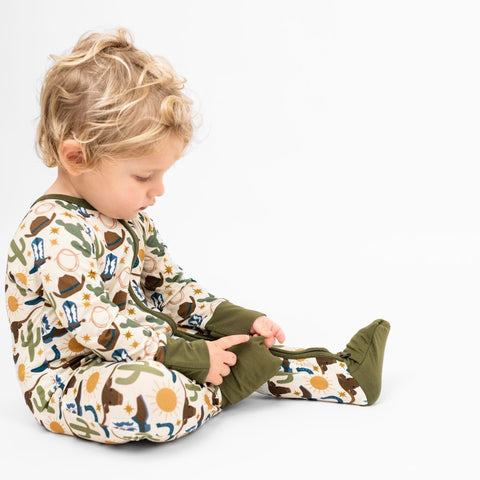 Howdy Western Footie Pajama