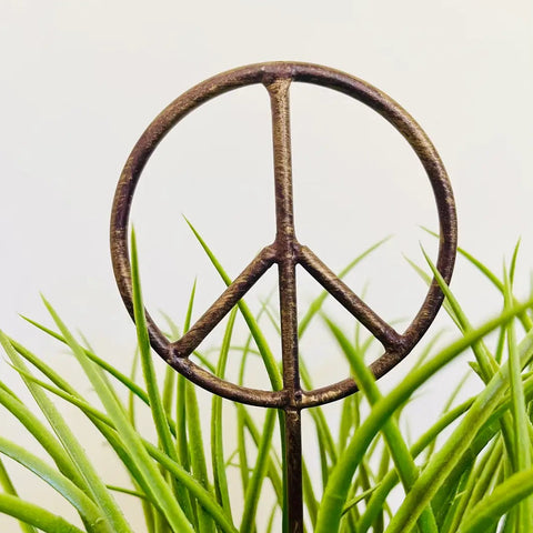 Peace Sign Plant Stake