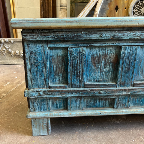 Blue Blanket Chest