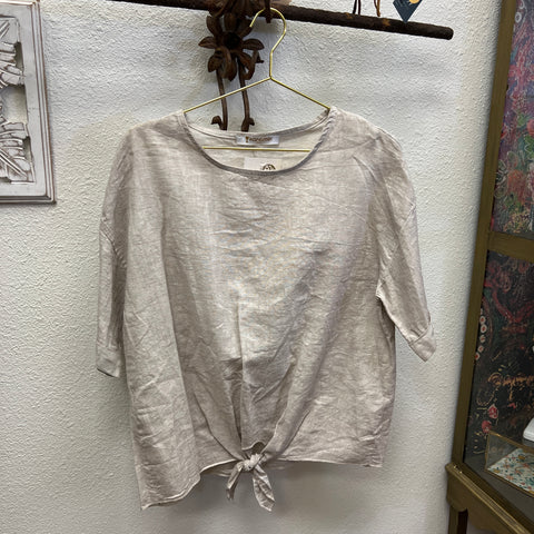 Linen Knotted Top