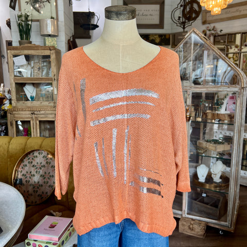 Silver Foil Top - Sunset