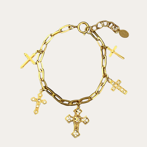 Cross Charm Bracelet