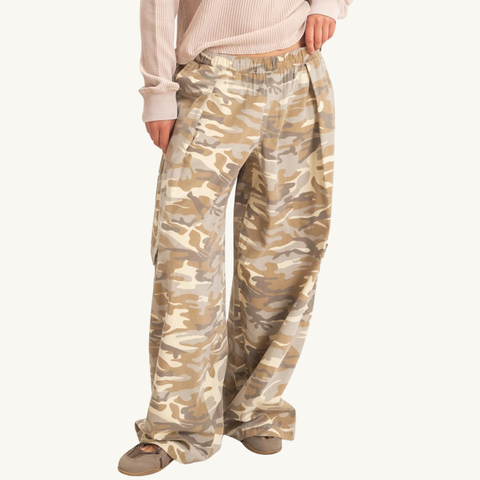 Camouflage Cargo Pant - Sand