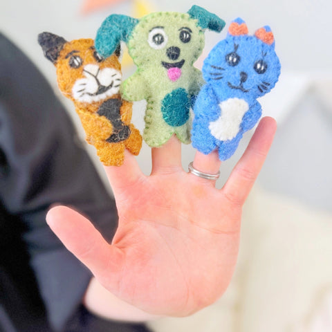 Pet Finger Puppets + House