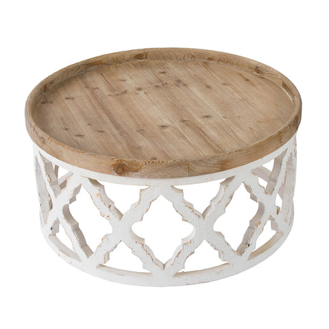 Wood Lattice Coffee Table