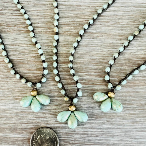 Triple Mint Necklace