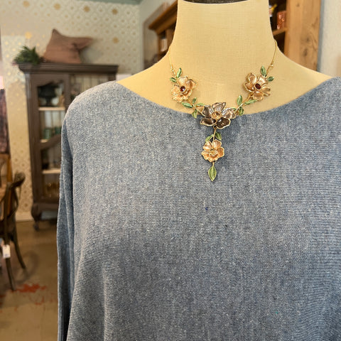 Cami Cable Sweater - Denim