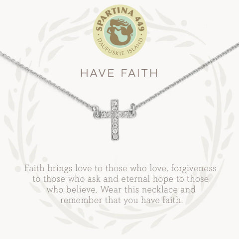 SLV Have Faith Necklace