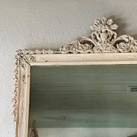 Vintage White Mirror