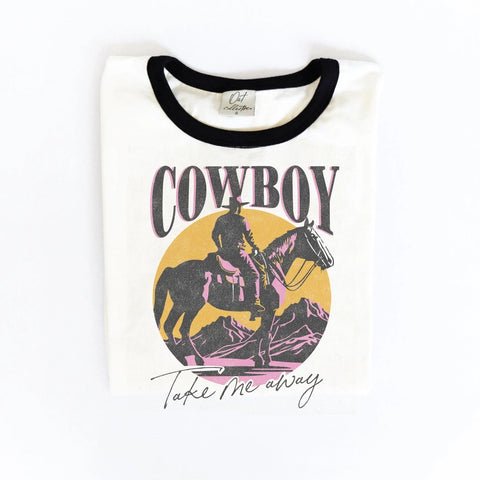 Cowboy Take Me Away Tee - Black
