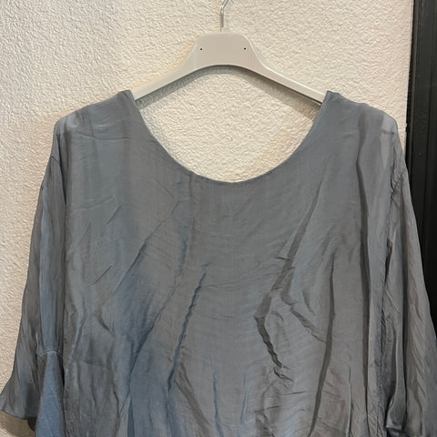 Silk Banded Top - Long Sleeve