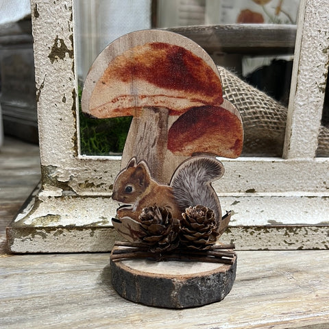 Mushroom Decor - Squirrel