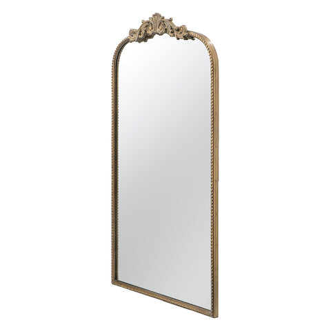 Gold Arched Wall Mirror 42"H