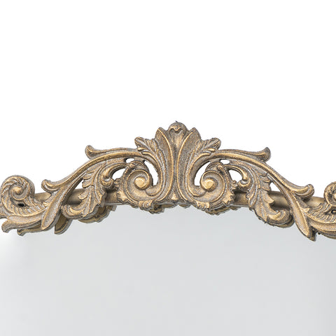 Gold Arched Wall Mirror 42"H