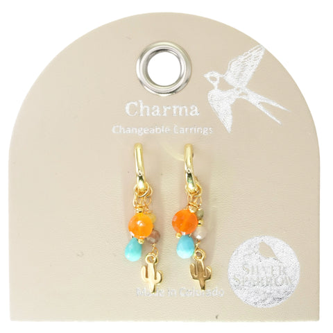 Cactus Charm Earrings