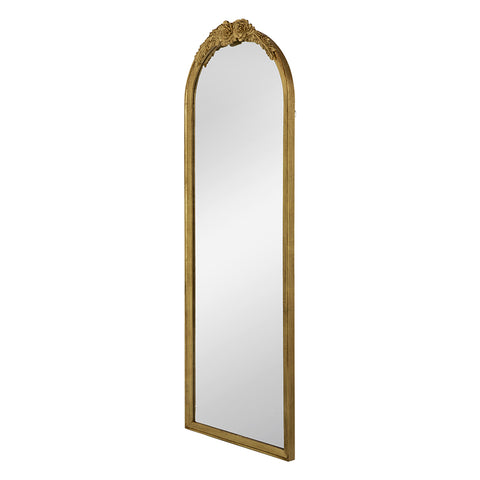 Floral Accent Floor Mirror 56"H