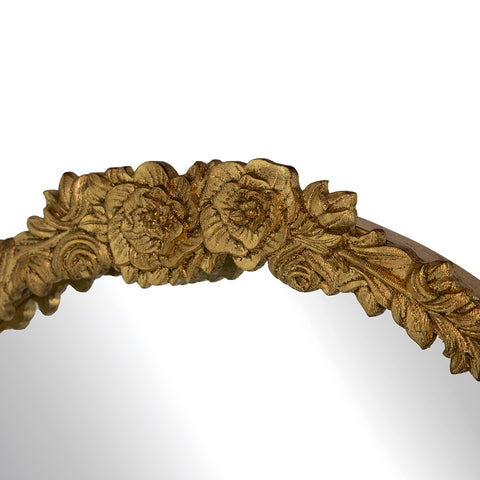 Floral Accent Floor Mirror 56"H