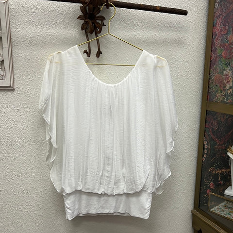 Silk Banded Top - Short Sleeve