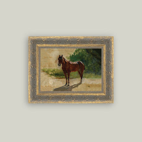 Brown Horse Art: 10" x 8"