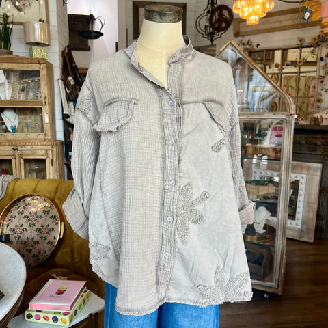 Boho Embroidered Top