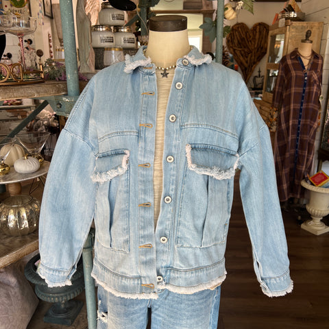 Frenge Denim Jacket