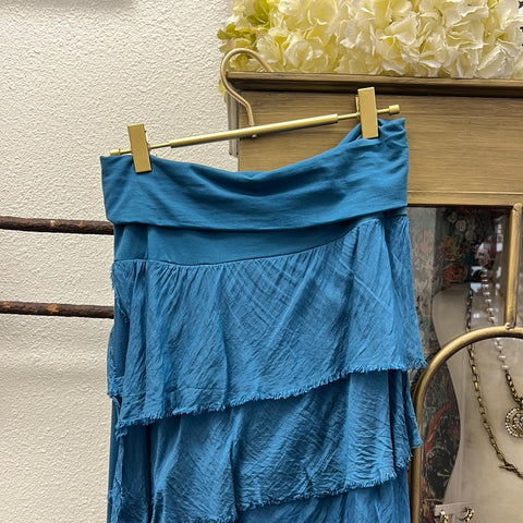 Silk Ruffle Skirt