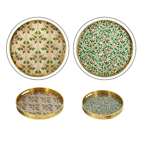 MultiColored Floral Tray