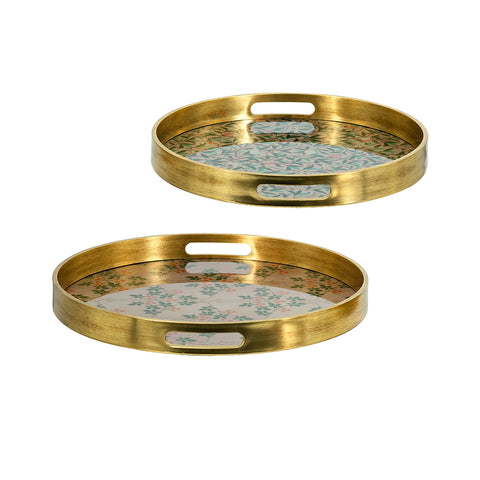 MultiColored Floral Tray