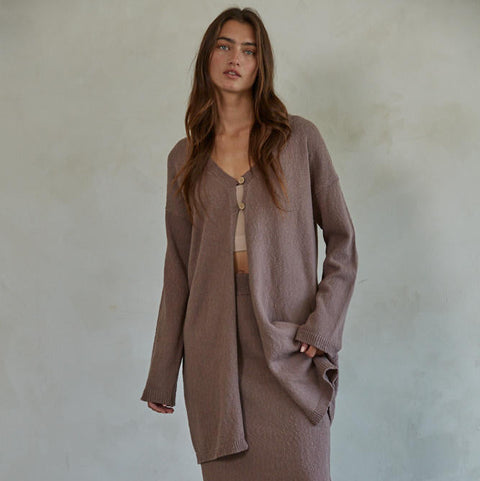 Jamie Cardigan - Dark Mocha