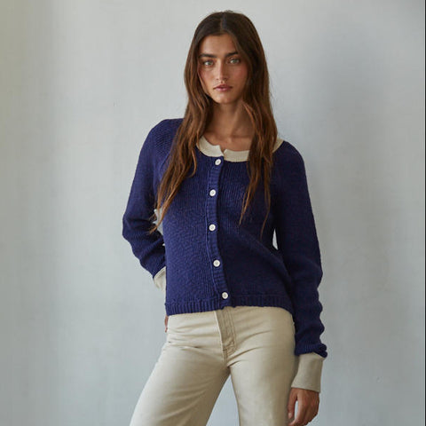 Ash Marie Cardigan - Navy