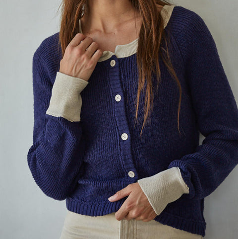 Ash Marie Cardigan - Navy