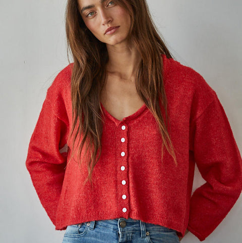 Monica Cardigan - Red