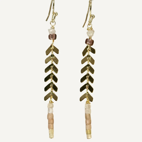 Ombre Sunstone Earrings