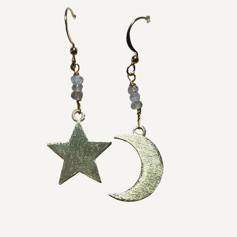 Moon/Star Earrings
