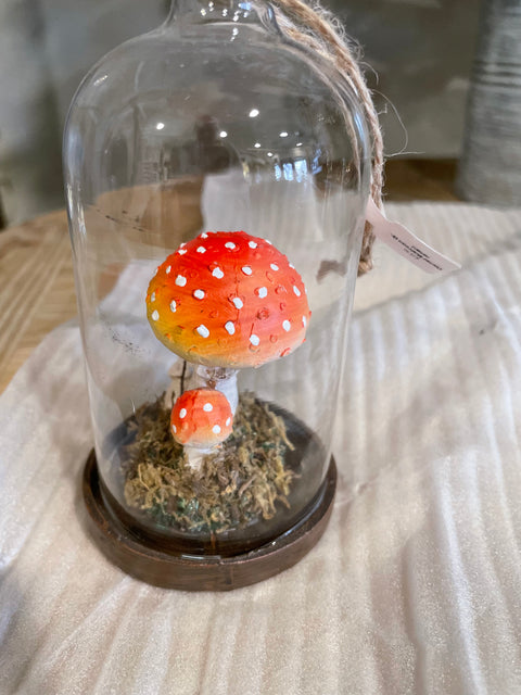 Cloched Mushroom Ornament