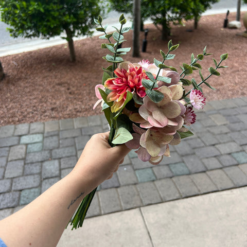 Dahlia + Eucalyptus Bouquet